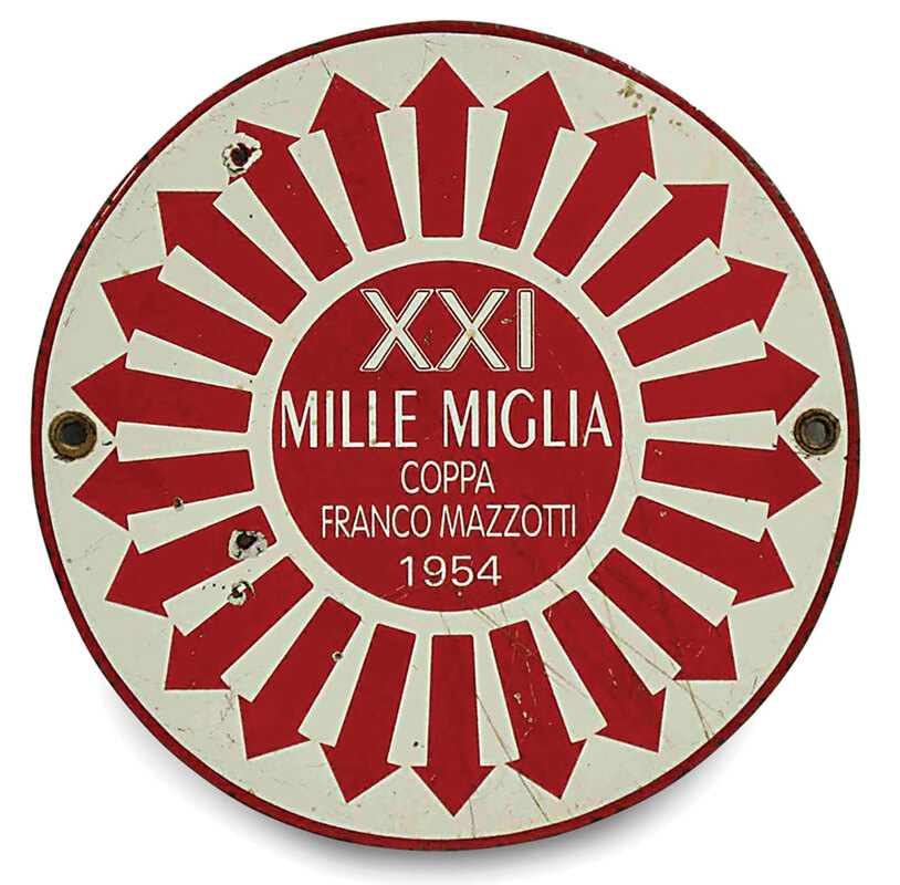 MilleMigliaRouteSign1954