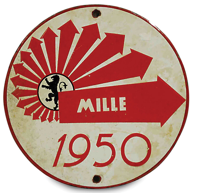 MilleMigliaRouteSign1950