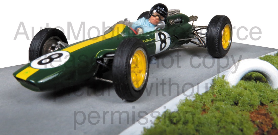 Racing dioramics model car Lotus Jim Clark