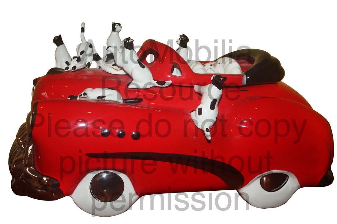 Appleman Cookie Jar 10 cats on a buick
