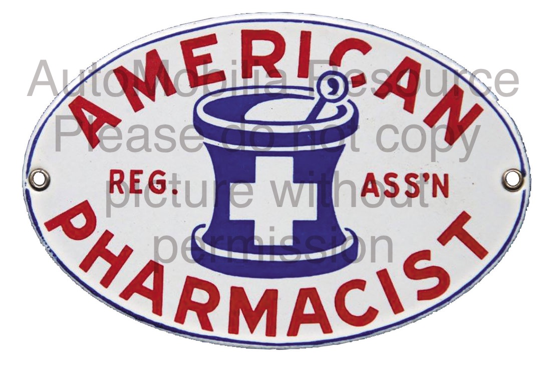 Car Badge American Pharmacist car badge