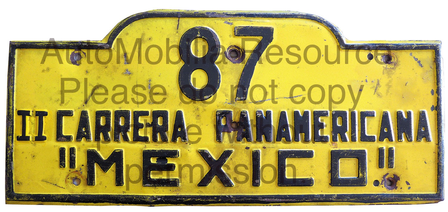 Carrera Panamericana Race Vintage license plate