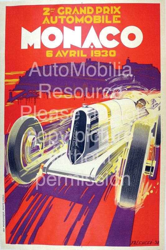 Grand Prix DuCap Dantibes Vintage Poster