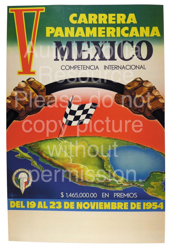 Carrera Panamericana Race Vintage Poster
