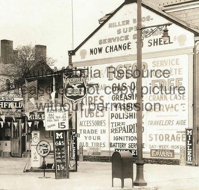 Richfield Gas Station Vintage Photo